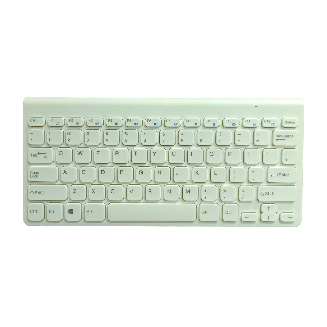 Thermalright-TR Wireless Keyboard, Ultra Slim 2.4G Silent Computer Keyboard, White