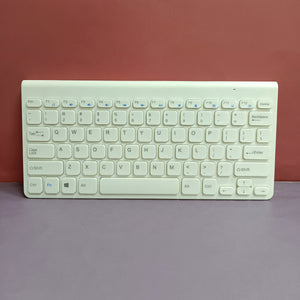 Thermalright-TR Wireless Keyboard, Ultra Slim 2.4G Silent Computer Keyboard, White