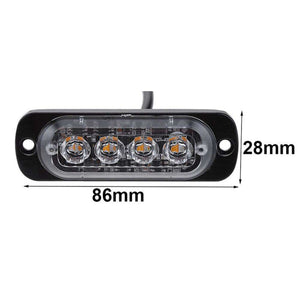 4 LED Vehicle breakdown warning lamps Strobe Warning Light Strobe Grill Flashing Car Truck Beacon Lamp