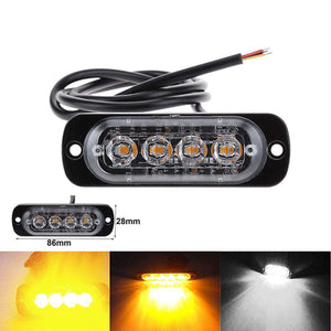 4 LED Vehicle breakdown warning lamps Strobe Warning Light Strobe Grill Flashing Car Truck Beacon Lamp