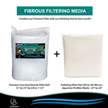Load image into Gallery viewer, Fibrous Filtering Media Roll - 12 inch by 72 inch Long by .75&quot;
