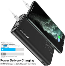 将图片加载到图库查看器，PB1 PD + QC 3.0 Battery charge devices 20000mAh Capacity Fast Charging Power Bank
