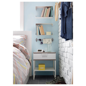 AINAFIX furniture,Bedside table, white/light grey45x40 cm